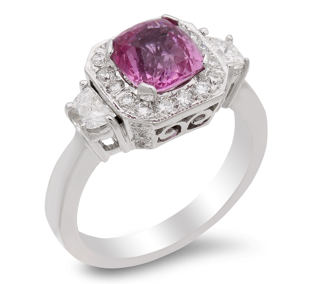 Diamond and Sapphire Ring - SKU#: 15141
