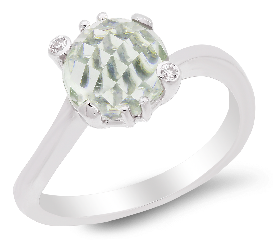 Diamond and Garnet Ring - SKU#: 19618