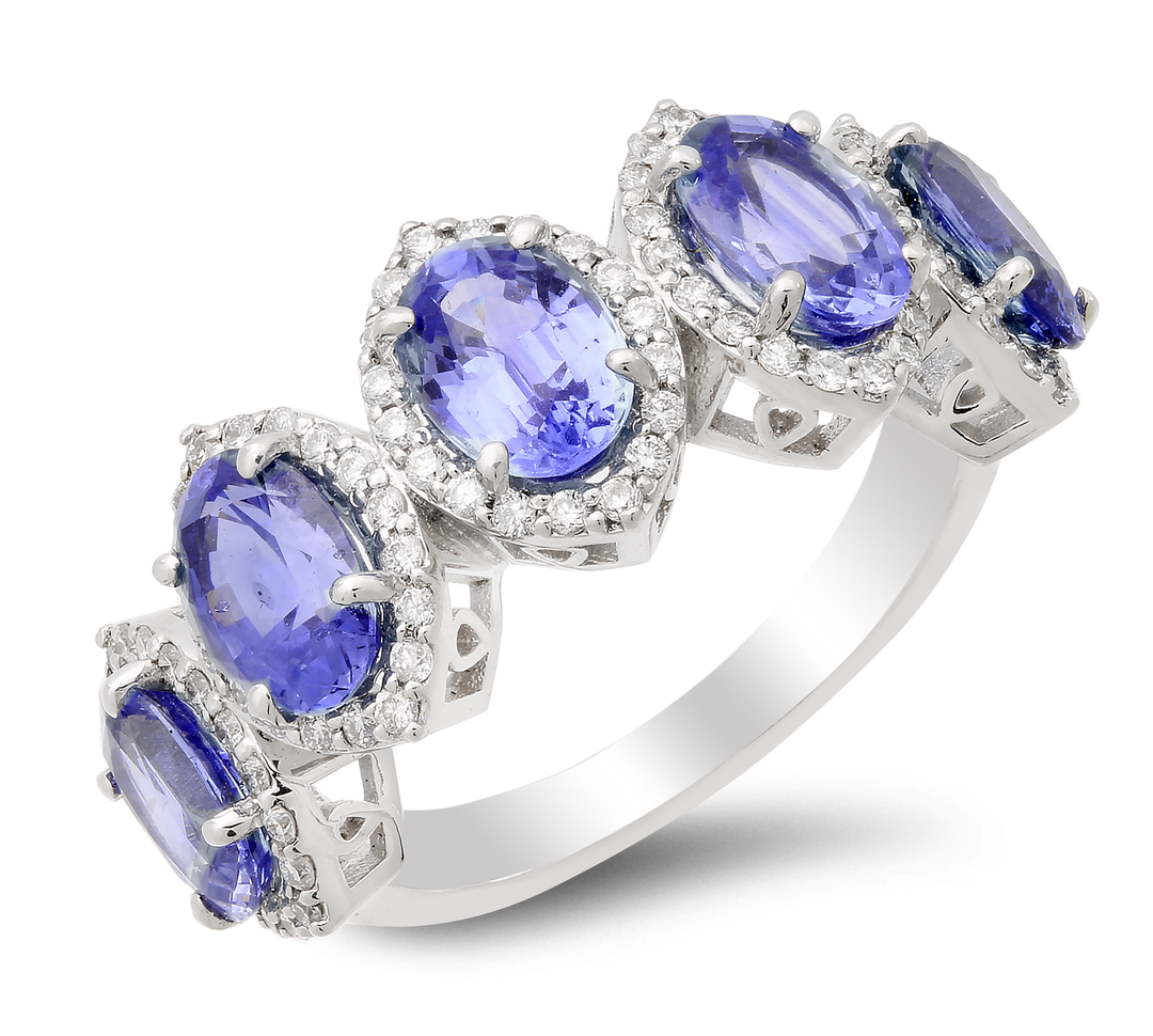 Cherished heirloom: Diamond and sapphire ring