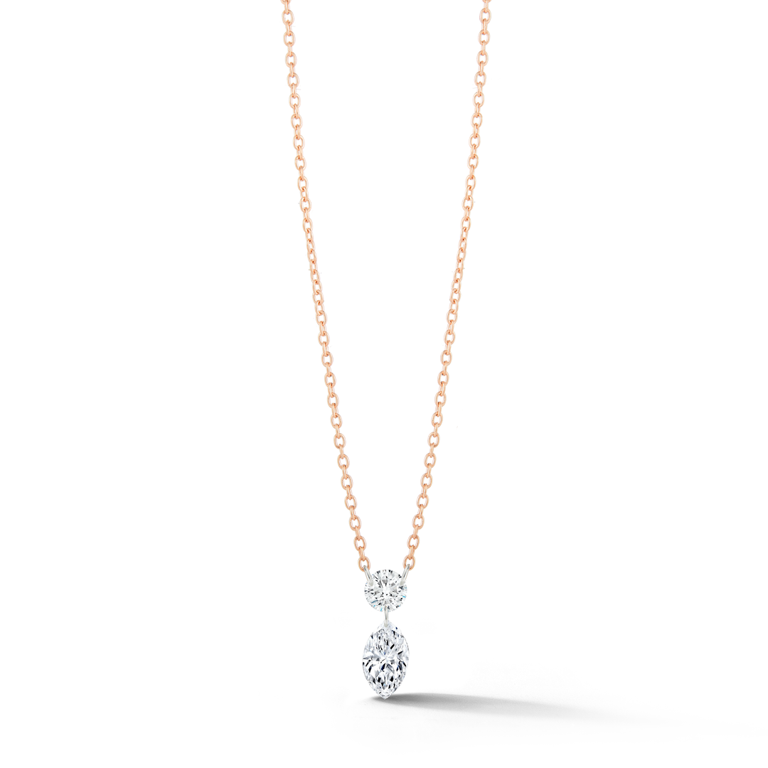 Diamond pendant in 18K gold - SKU#: 29121