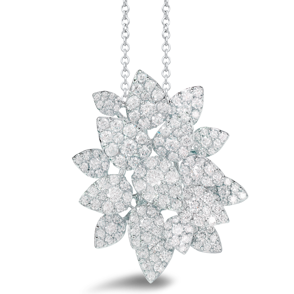 18K gold and diamond pave pendant - SKU#: 30497 Pendant