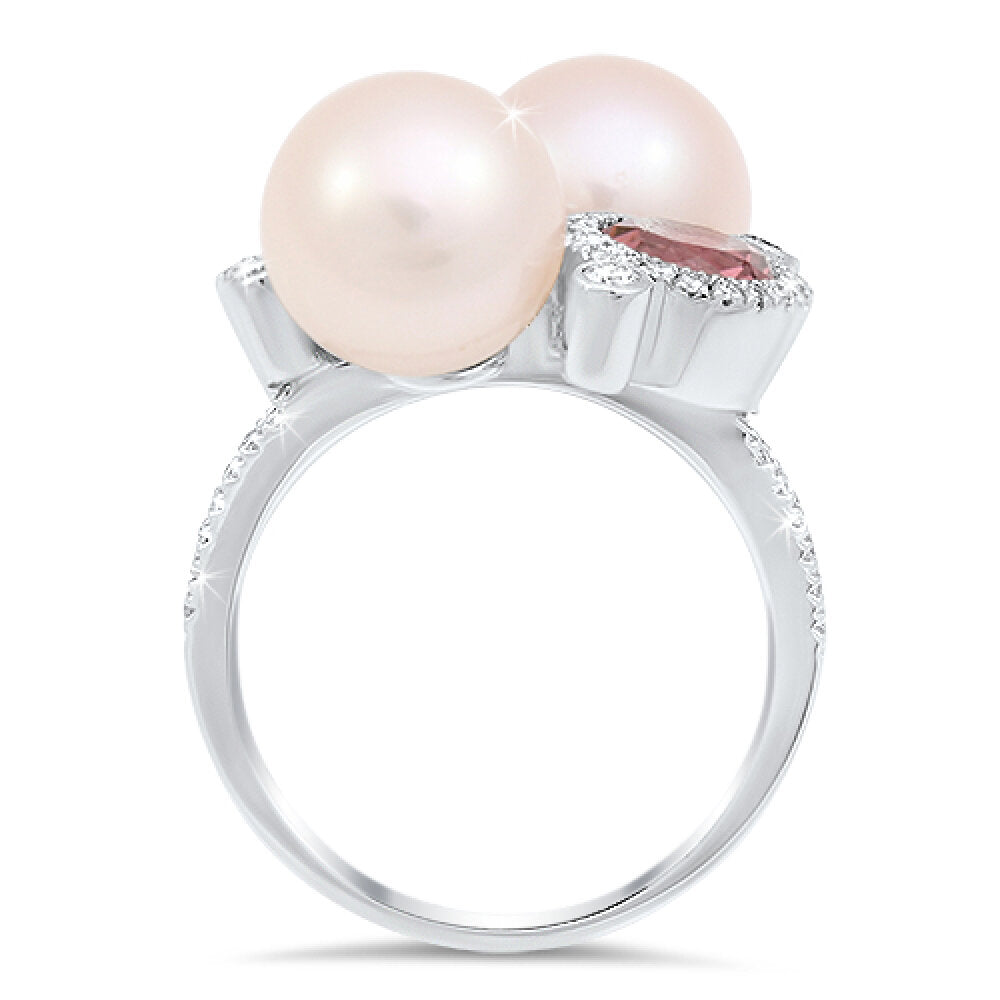 18K white gold diamond ring - SKU#: 16208