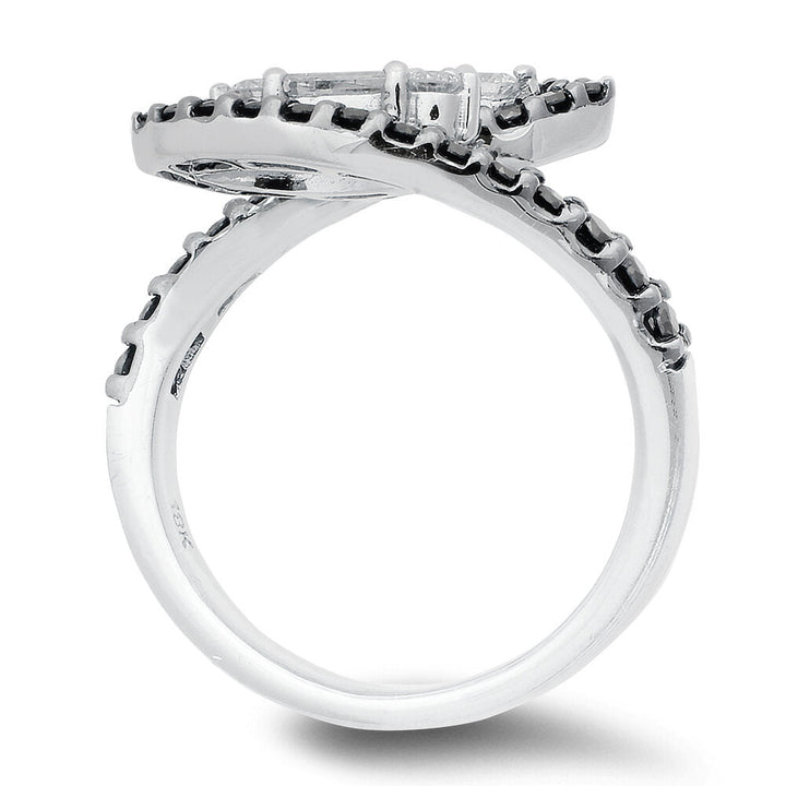 Black and white diamond band