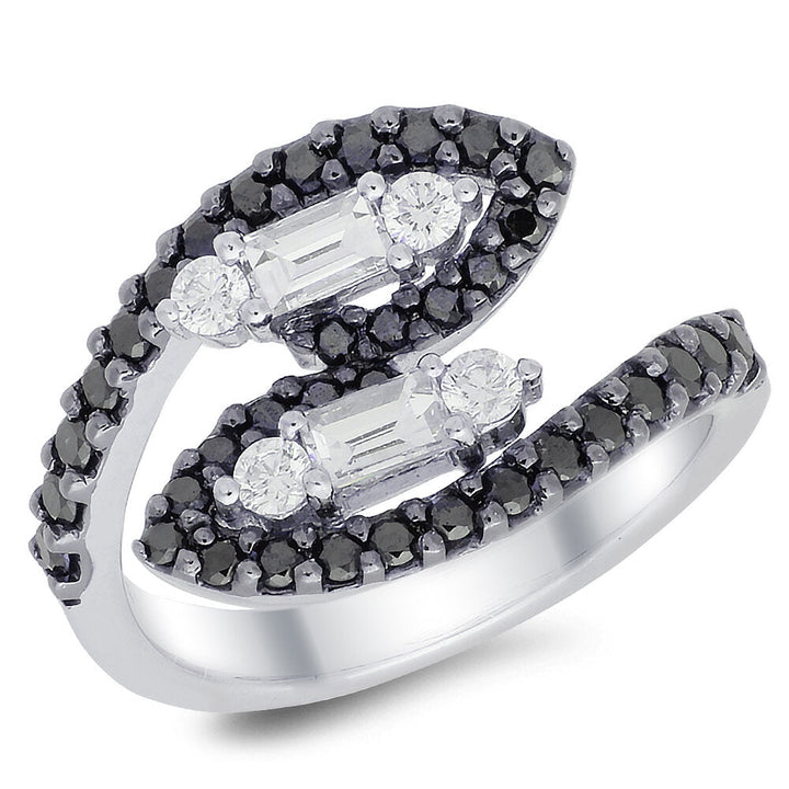 Black and white diamond band