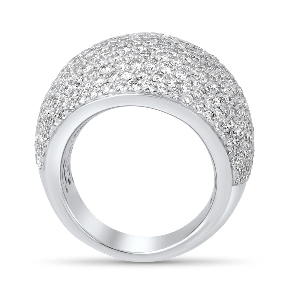 18K  white gold diamond ring - SKU#: 20433