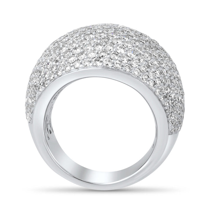 18K  white gold diamond ring - SKU#: 20433