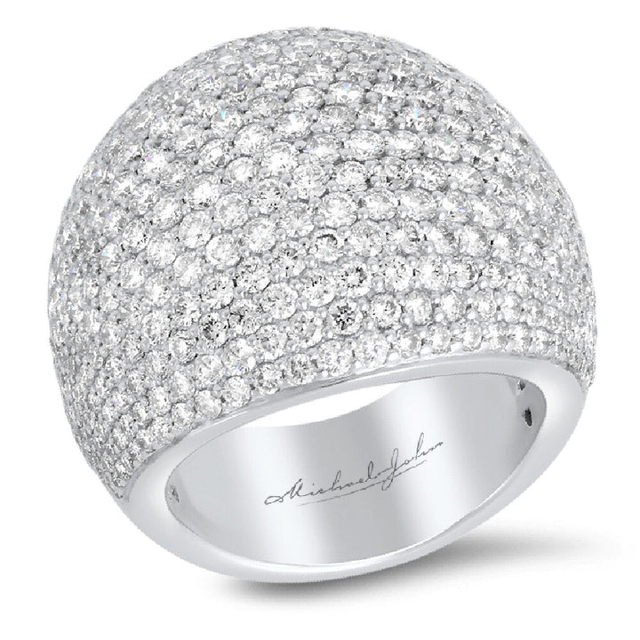18K  white gold diamond ring - SKU#: 20433