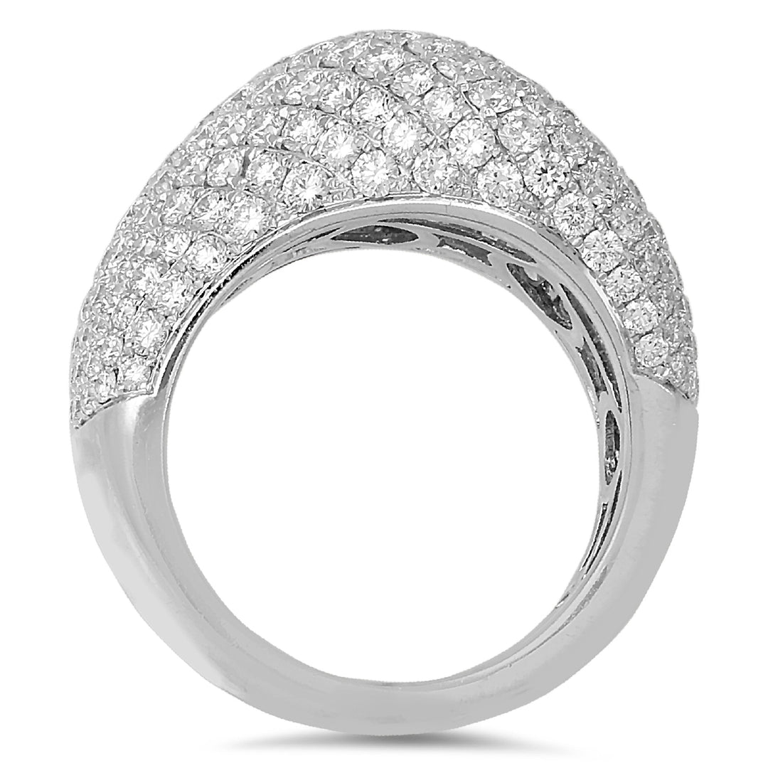 18K  white gold diamond ring- SKU#: 21217