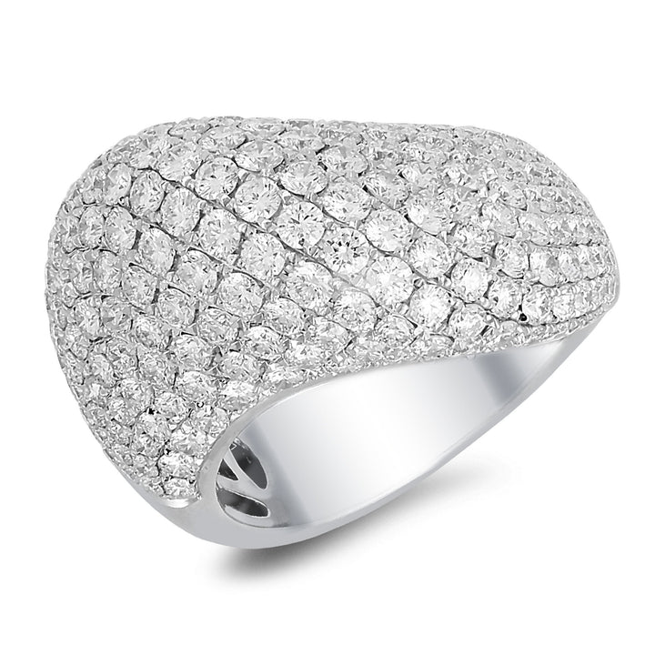 18K  white gold diamond ring- SKU#: 21217