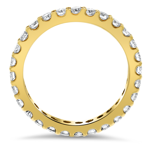 18K gold diamond eternity wedding band