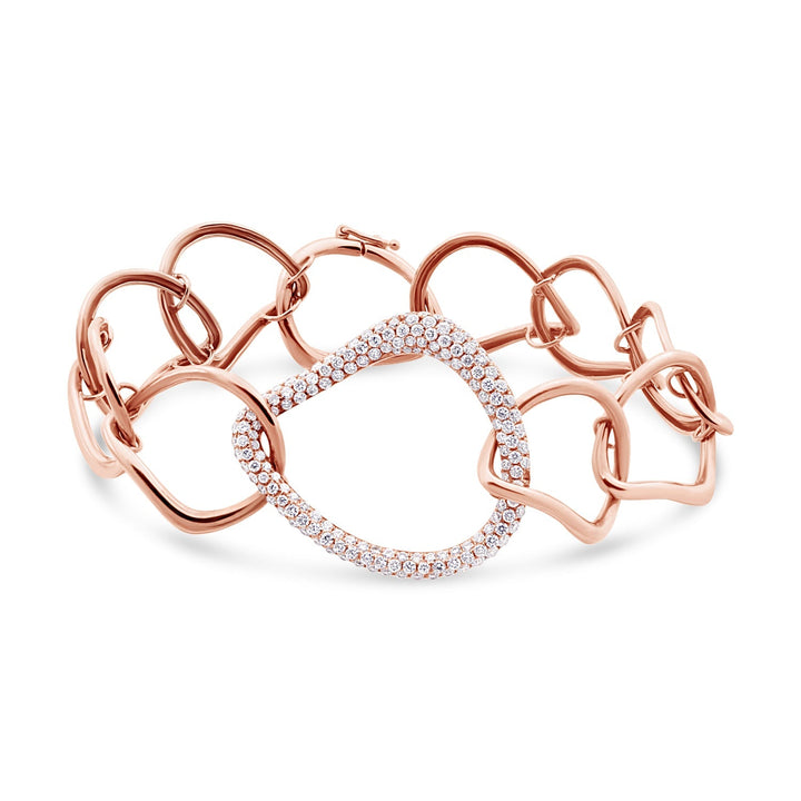 18K gold bracelet with diamonds