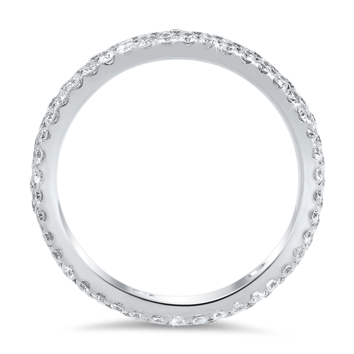 18K white gold diamond eternity band - SKU#: 23187