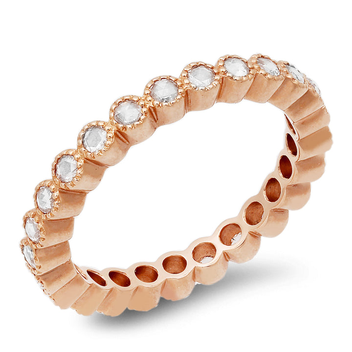 18K gold diamond eternity band