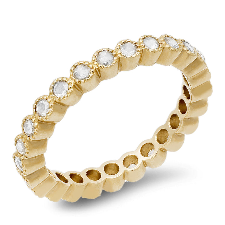 18K gold diamond eternity band