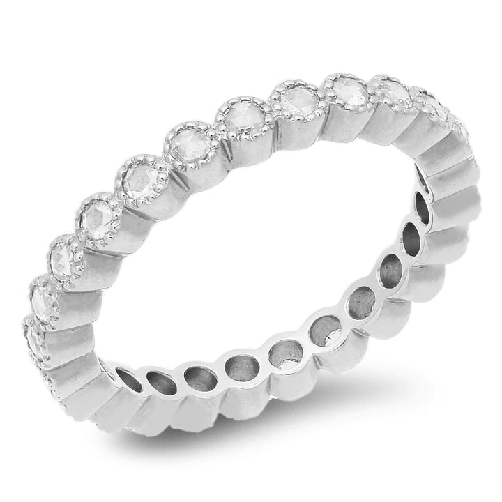 18K gold diamond eternity band