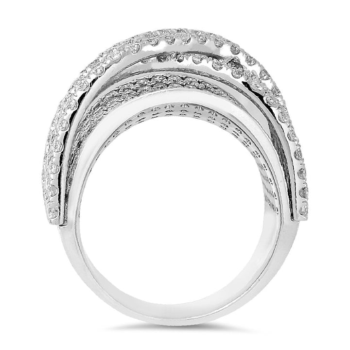 18K  white gold diamond ring - SKU#: 23820
