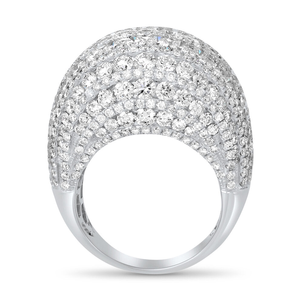 18K  white gold diamond ring - SKU#: 24687