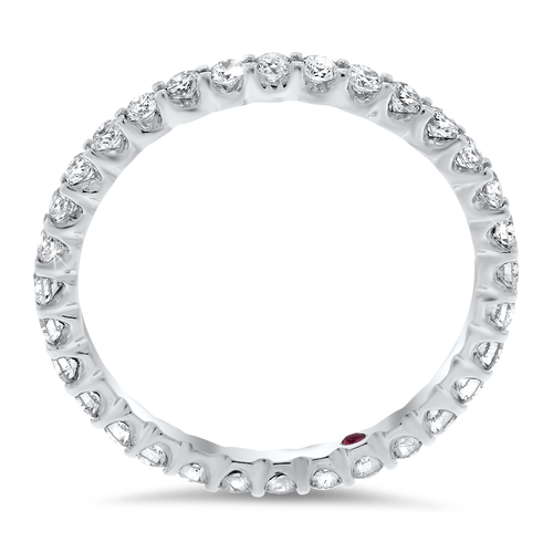 18K white gold diamond eternity band - SKU#: 25773