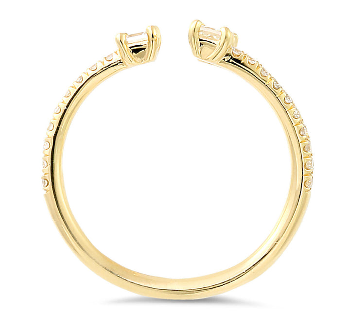 18K gold diamond ring - SKU#: 28535