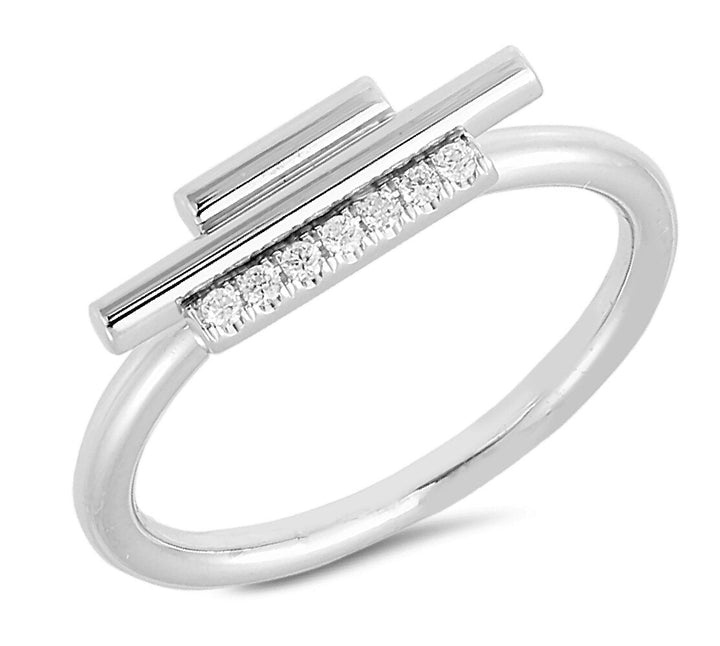18K gold diamond ring - SKU#: 28637