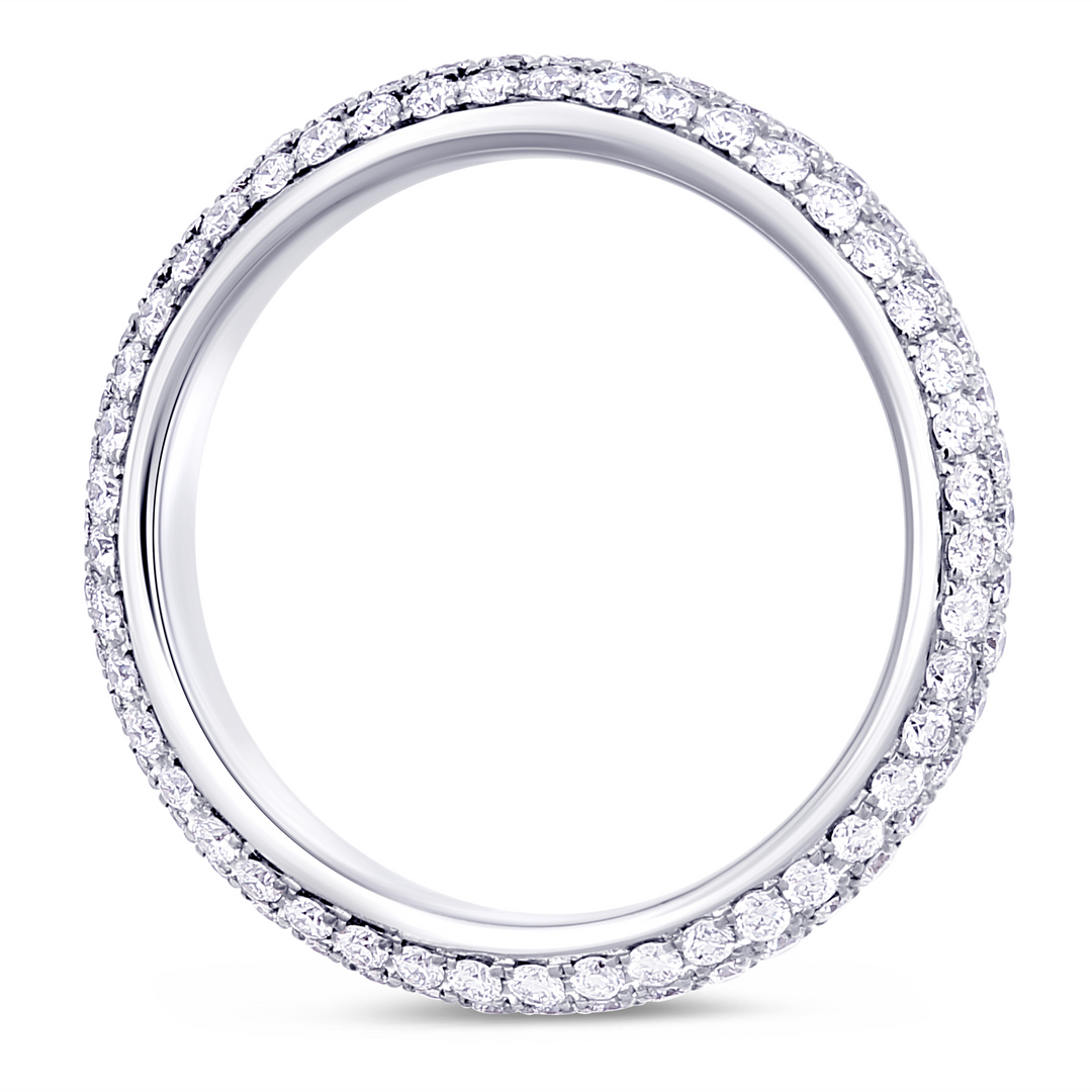 18K white gold diamond eternity band - SKU#: 30188