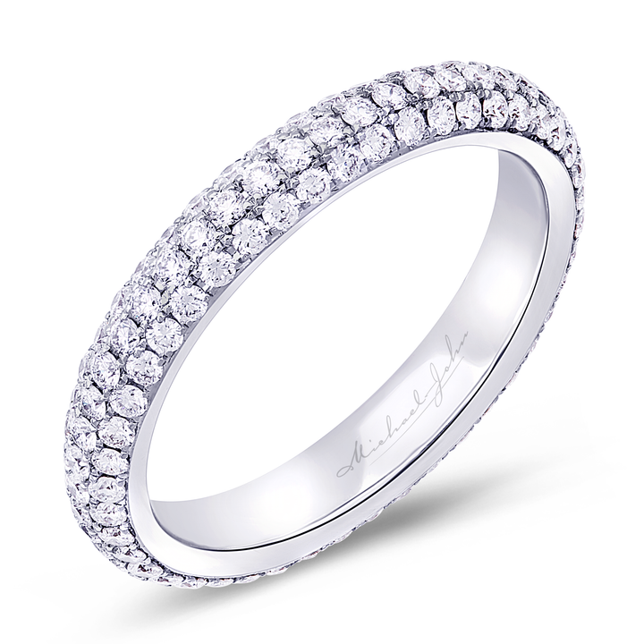 18K white gold diamond eternity band - SKU#: 30188