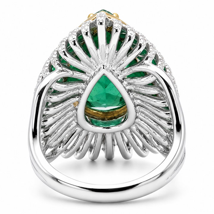 Colombian Emerald & Diamond Statement Ring