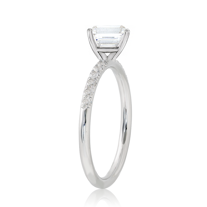 Elegance in Every Facet Cushion Cut Engagement Ring