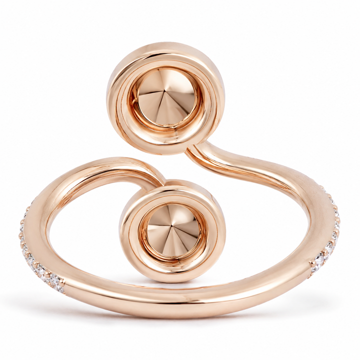 Natural Pink Diamond Duet Ring