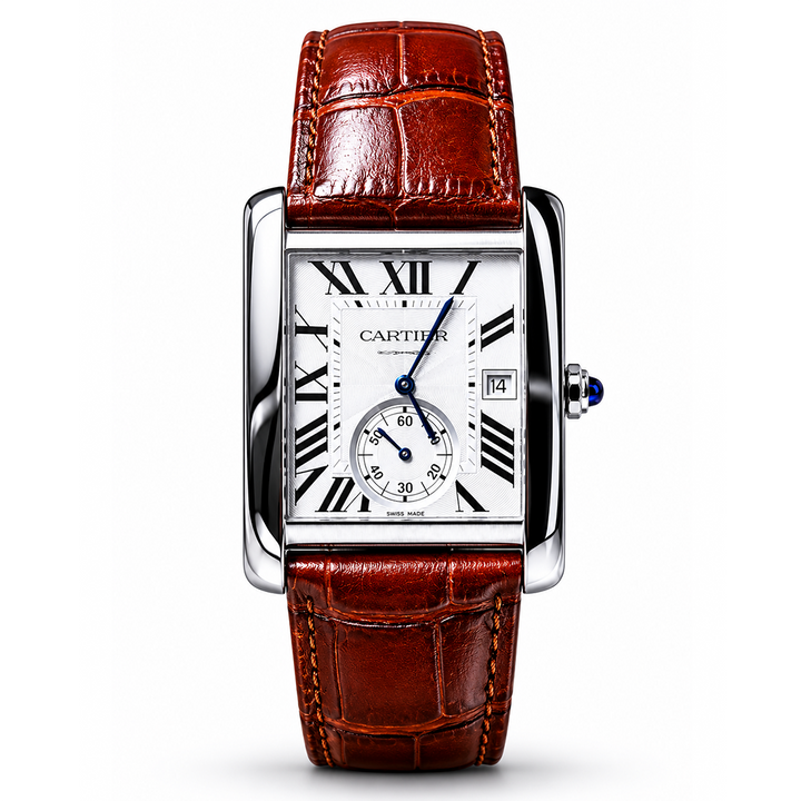 Cartier Tank MC Silver Dial Automatic Steel Men's Watch