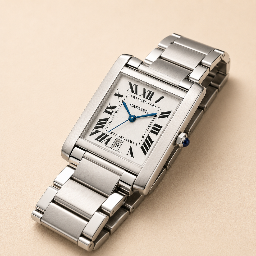 Cartier Tank Stainless Steel Watch