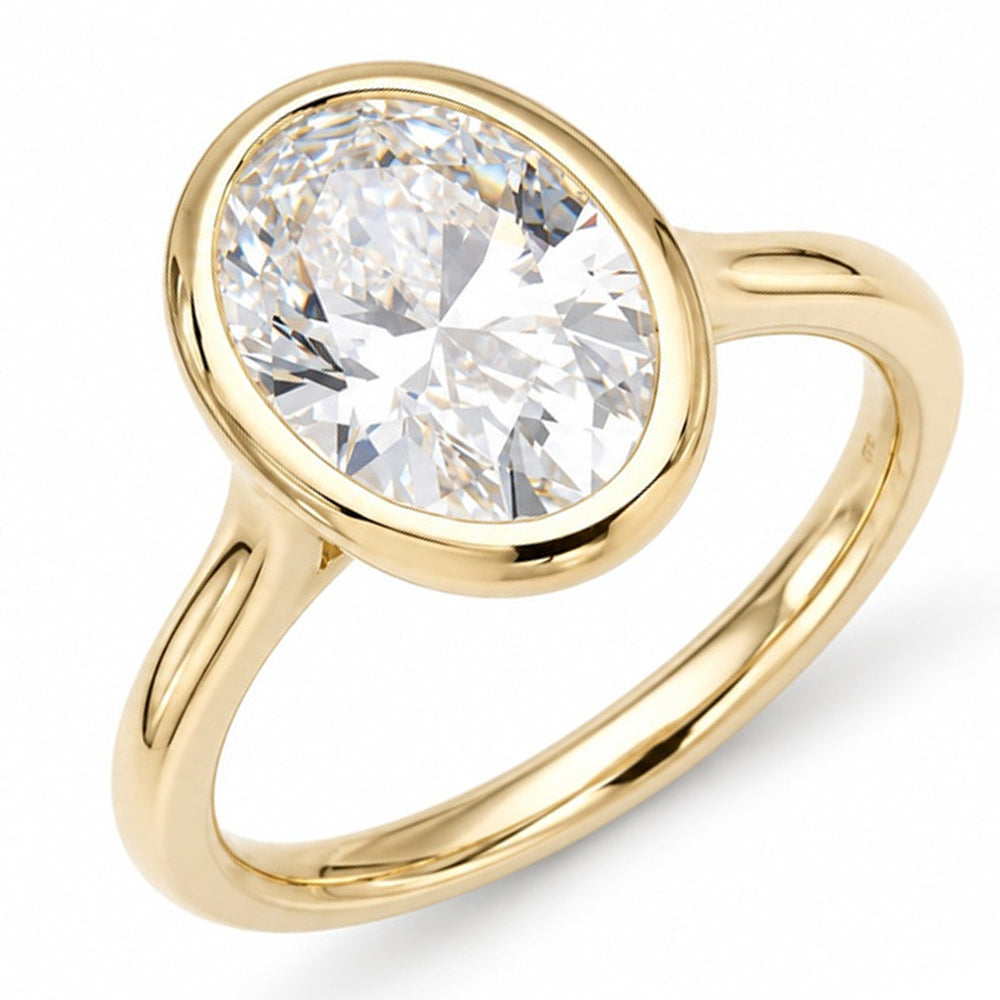 Oval Lab-Grown Oval Diamond Ring