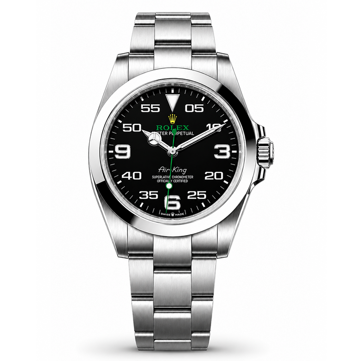 Pre-Owned Rolex Air-King 40mm Oystersteel – Black Dial Automatic Watch