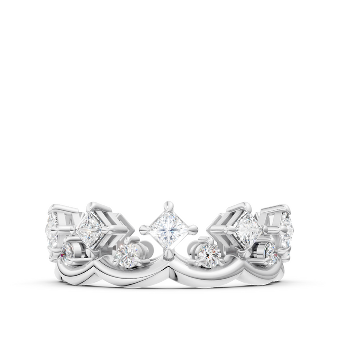 18K gold crown-inspired ring