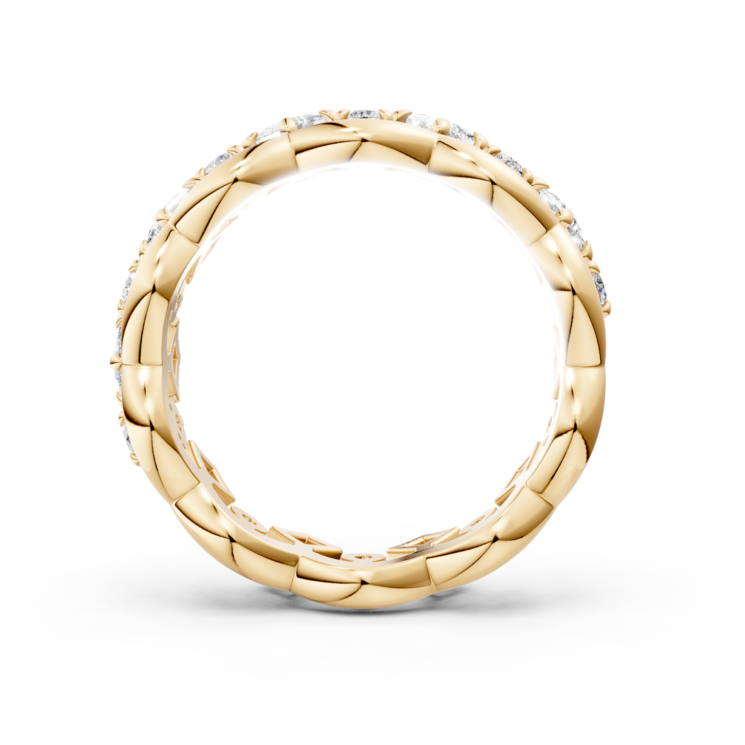 18K gold crown-inspired ring