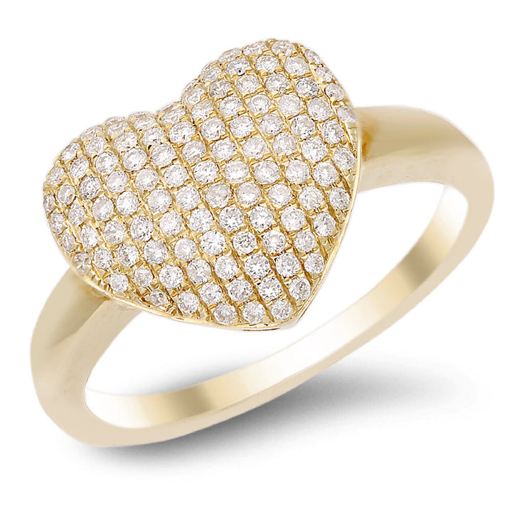 18K gold diamond ring - SKU#: 18720
