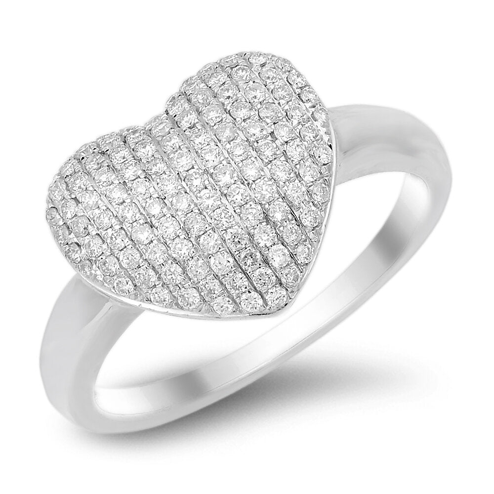 18K gold diamond ring - SKU#: 18720