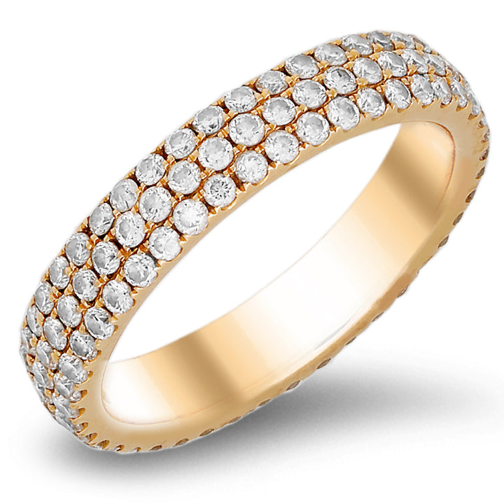 18K white gold diamond eternity band - SKU#: 23187