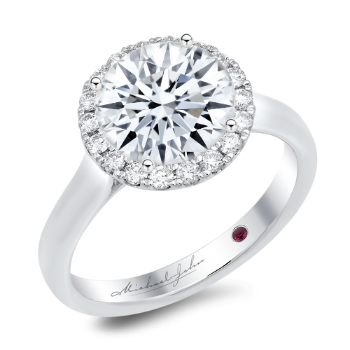 engagement ring in 18K gold - SKU# 24626
