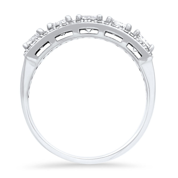18K  white gold diamond ring - SKU#: 25344