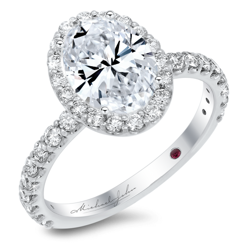A promise of forever, set in gleaming 18K white gold