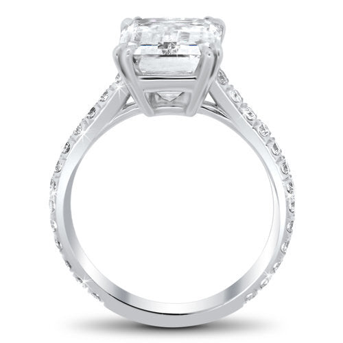 18K white gold engagement ring - SKU# 27296