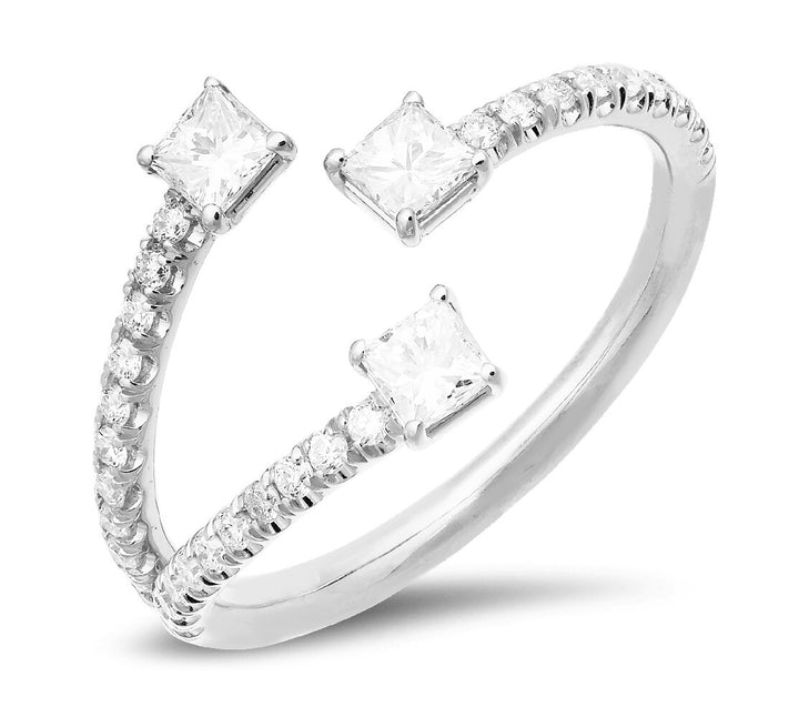 18K gold diamond ring - SKU#: 28535