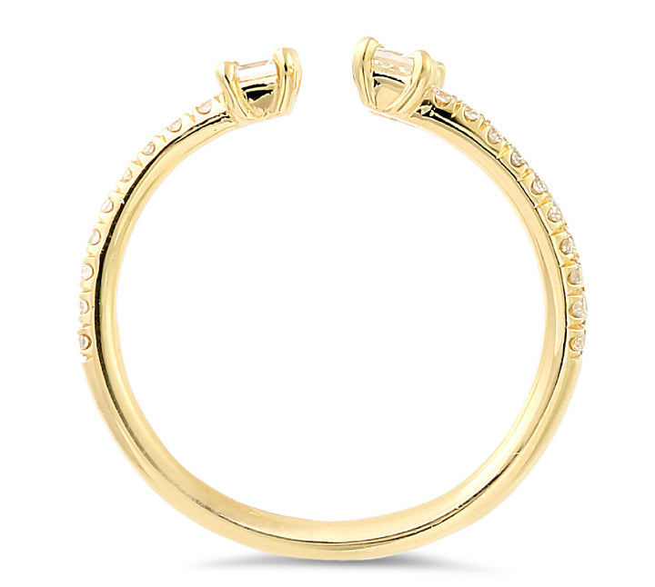 18K gold diamond ring - SKU#: 28535