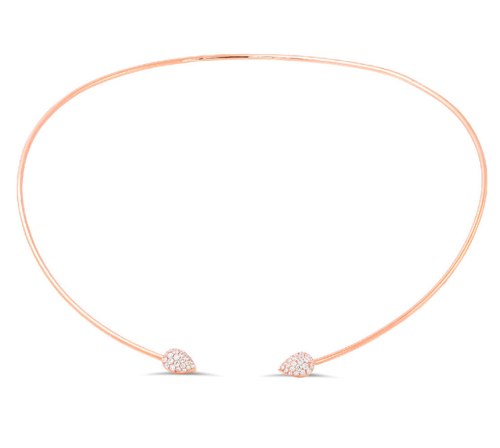 18K gold diamond choker necklace - SKU#: 28581