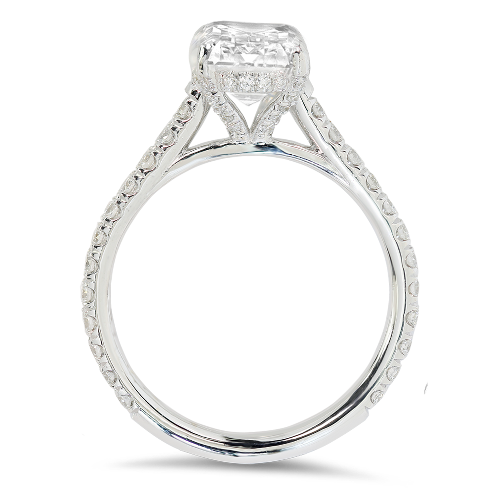 18K white gold engagement ring - SKU# 31531